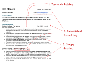 • A Big No to Fancy Formatting