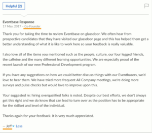 Company leaders need to respond to reviews. 
